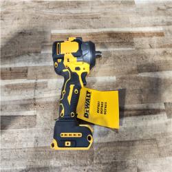 Houston Location AS-IS DEWALT ATOMIC 20V MAX Cordless Brushless 1/2 in. Variable Speed Impact Wrench (Tool Only)