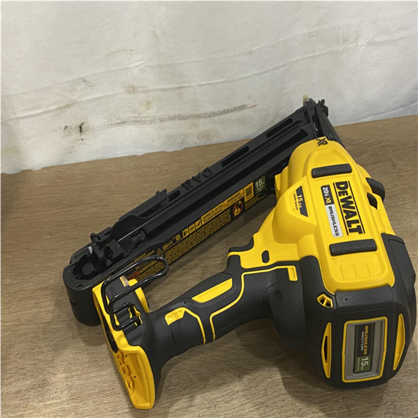 AS-IS DEWALT Cordless 20V MAX XR Angled Finish Nailer (Tool Only)