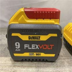 AS-IS DEWALT 20V/60V MAX FLEXVOLT Lithium-Ion 9.0Ah Battery and Charger Starter Kit