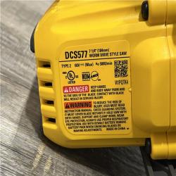 AS-IS DEWALT FLEXVOLT 60V MAX Cordless Brushless 7-1/4 in. Wormdrive Style Circular Saw (Tool Only)