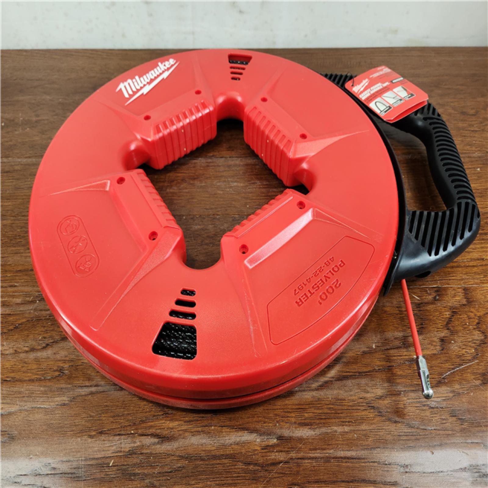 AS-IS Milwaukee 200 Ft. Polyester Fish Tape W/ Flexible Metal Leader (Tool Only)