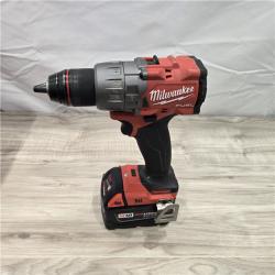 AS-IS Milwaukee 2904-22 Hammer Drill Driver Kit with Batteries  Charger & Tool Case  Red