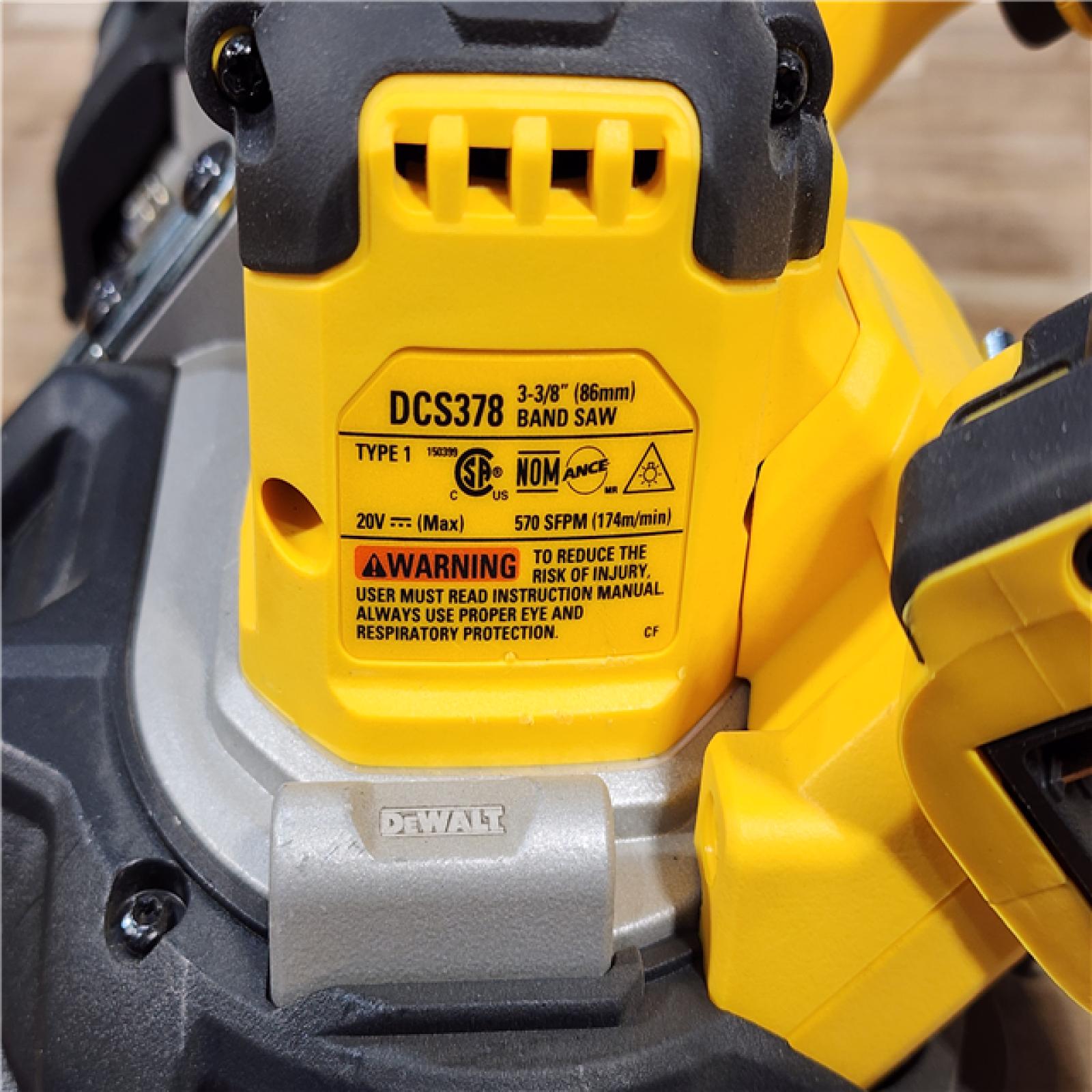 HOUSTON LOCATION - AS-IS DEWALT 20-Volt MAX 3-3/8 in. Cordless Brushless Bandsaw (Tool-Only)