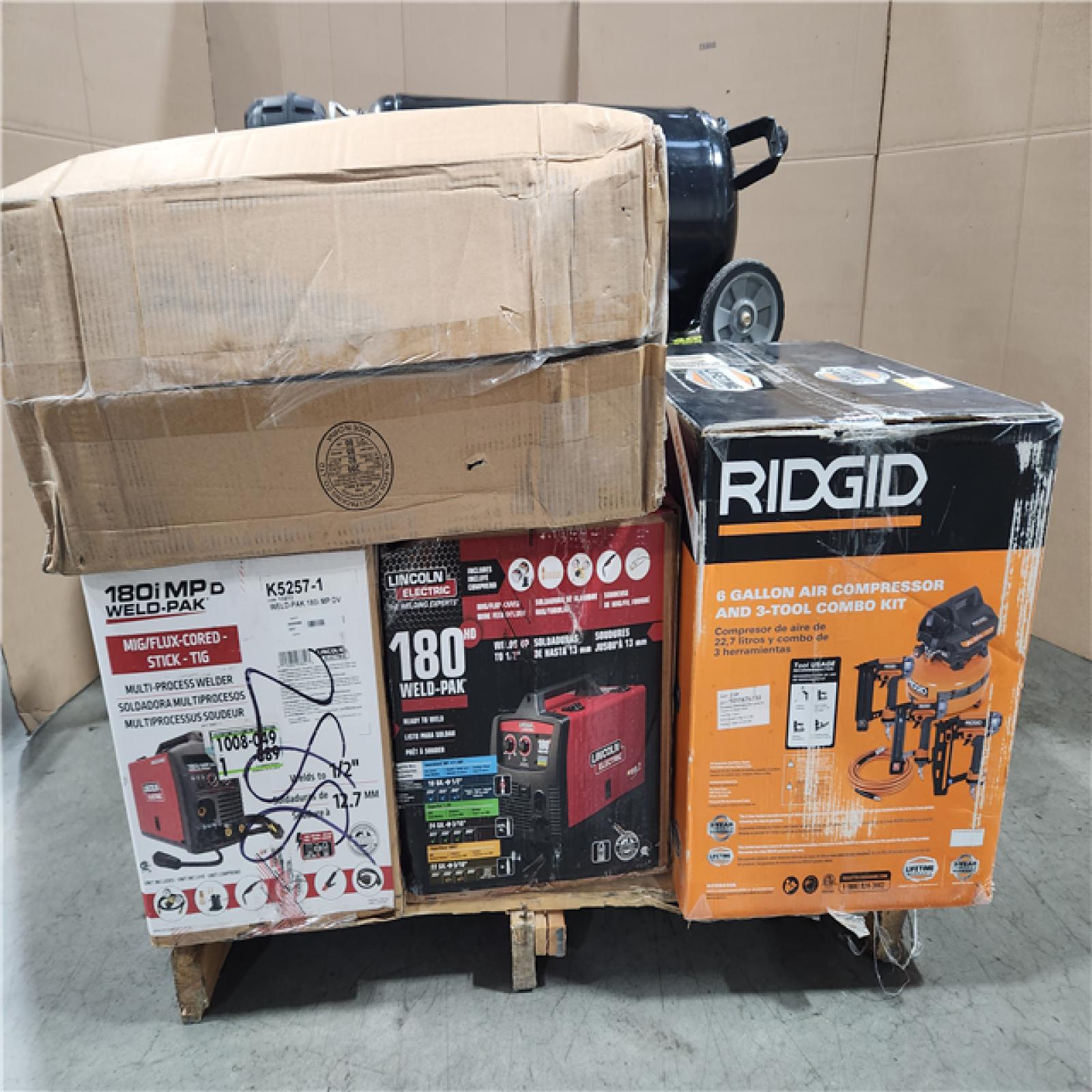 California as-is power equipment pallet