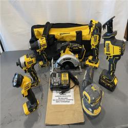 AS-IS - DEWALT 20-Volt MAX Lithium-Ion Cordless 7-Tool Combo Kit
