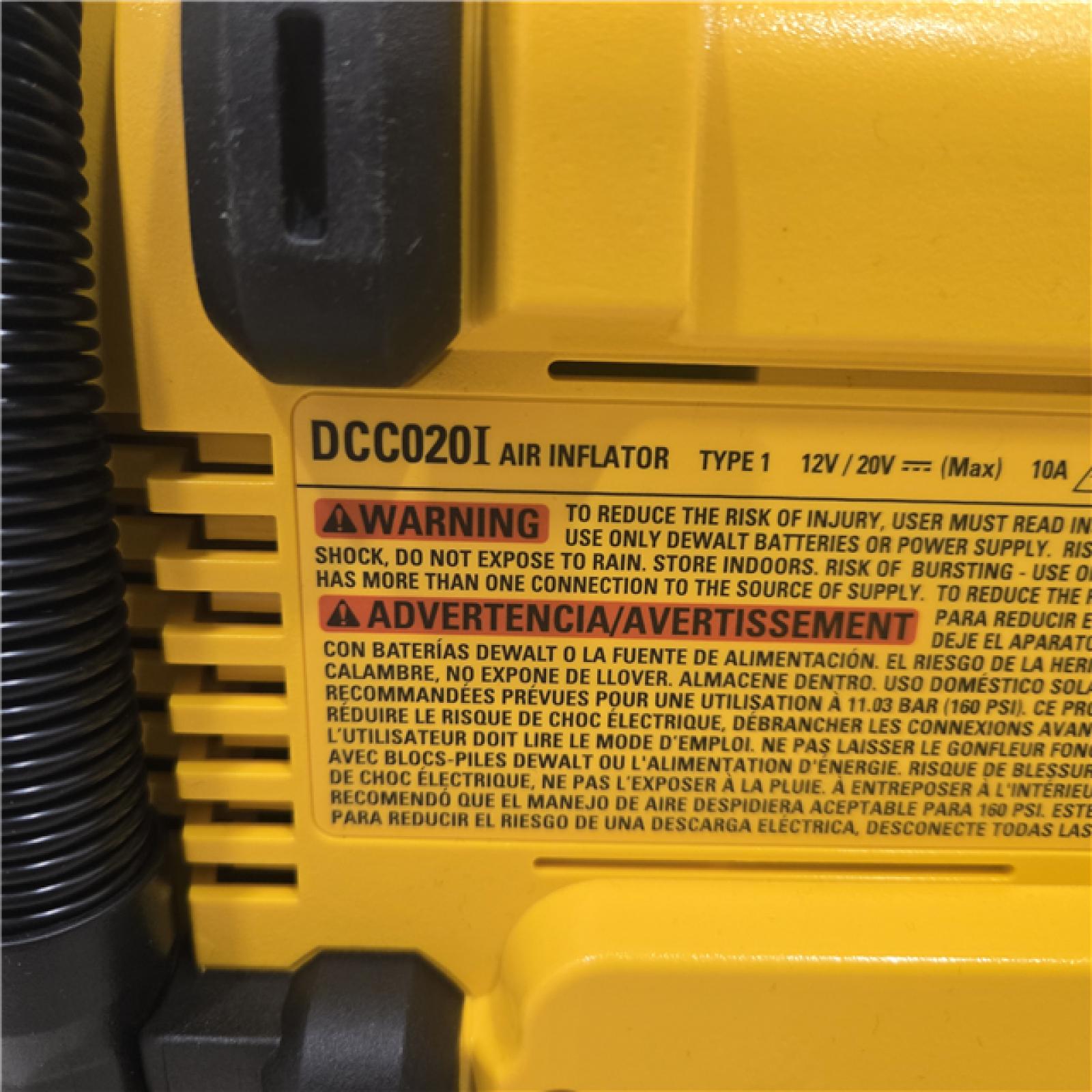 AS-IS DEWALT 20V MAX Inflator (Tool Only)