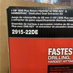 NEW! MILWAUKEE M18 FUEL 18V Lithium-Ion Brushless 1-1/8 in. Cordless SDS-Plus Rotary Hammer/Dust Extractor Kit