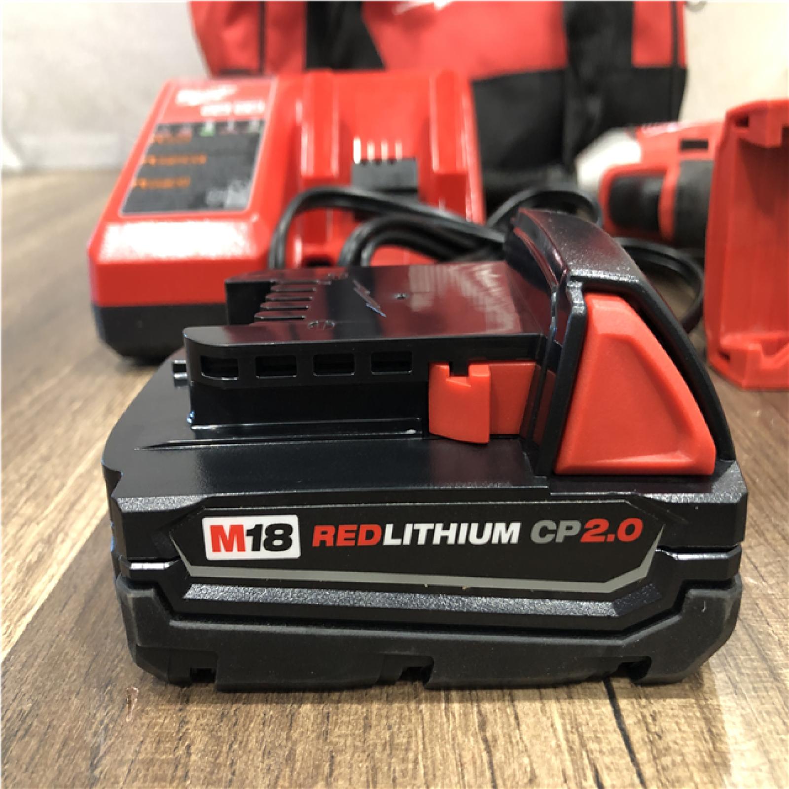 AS-IS Milwaukee 18-Volt Lithium-Ion Compact Brushless Cordless 1/4 in. Impact Driver Kit