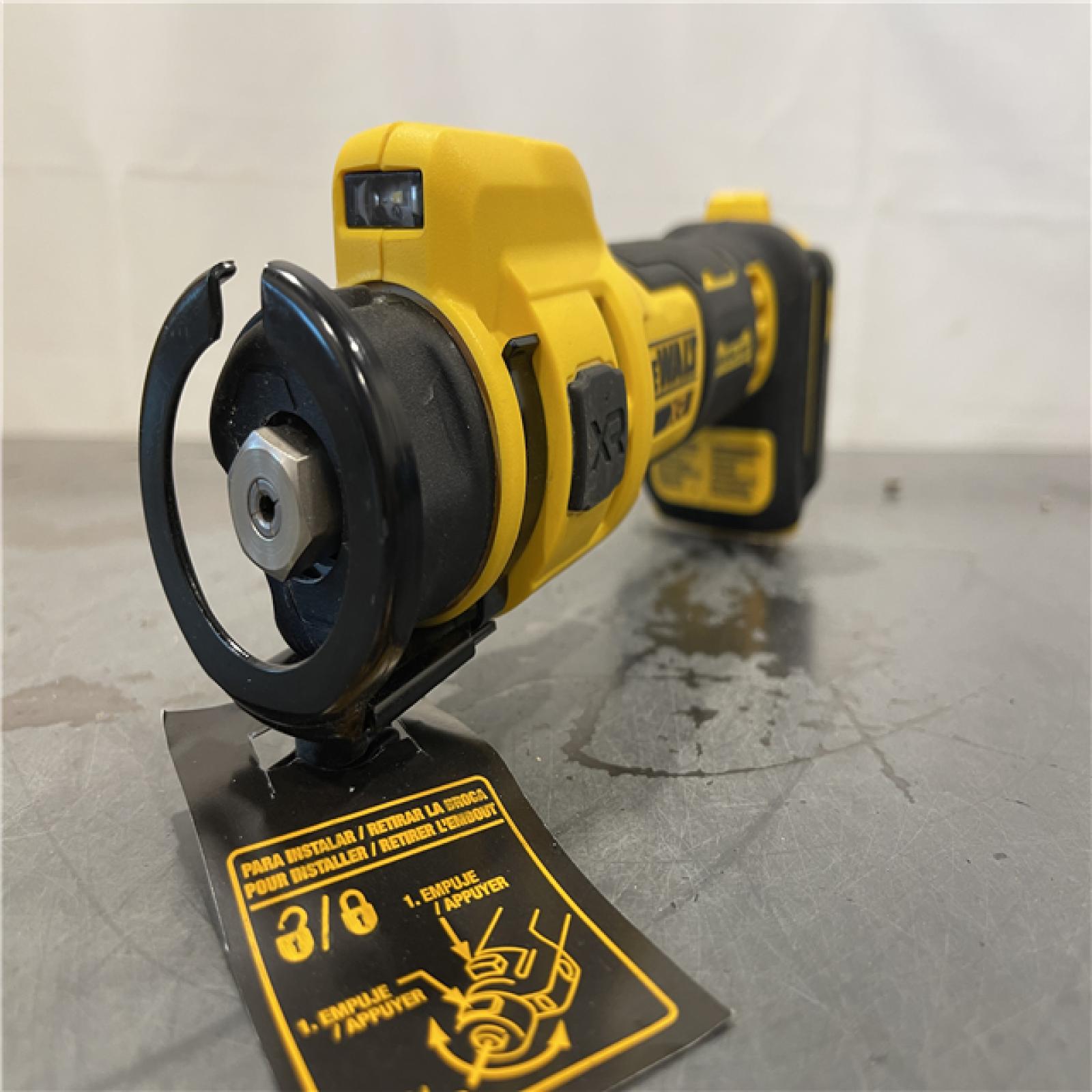 AS-IS - DEWALT XR 20V Lithium-Ion Cordless Rotary Drywall Cut-Out Tool