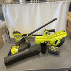 AS-IS Ryobi 40V HP Brushless 650 CFM 160 MPH Cordless Leaf Blower and Carbon Fiber String Trimmer Kit
