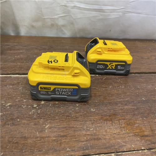 AS-IS DEWALT POWERSTACK 20V Lithium-Ion 5.0Ah Battery Pack (2 Pack)