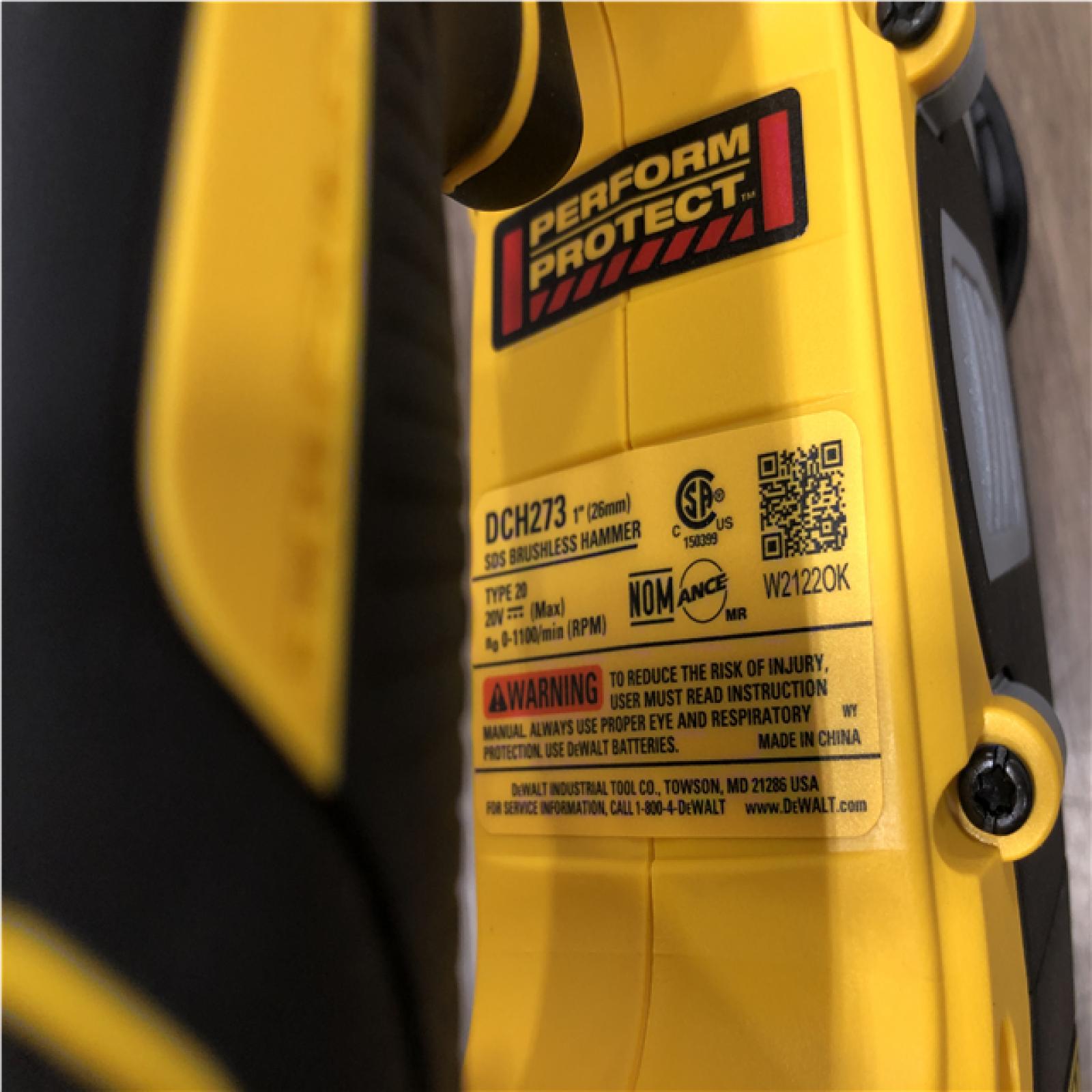AS-IS DEWALT 20V MAX XR Cordless Brushless 1 in. SDS Plus L-Shape Rotary Hammer (Tool Only)