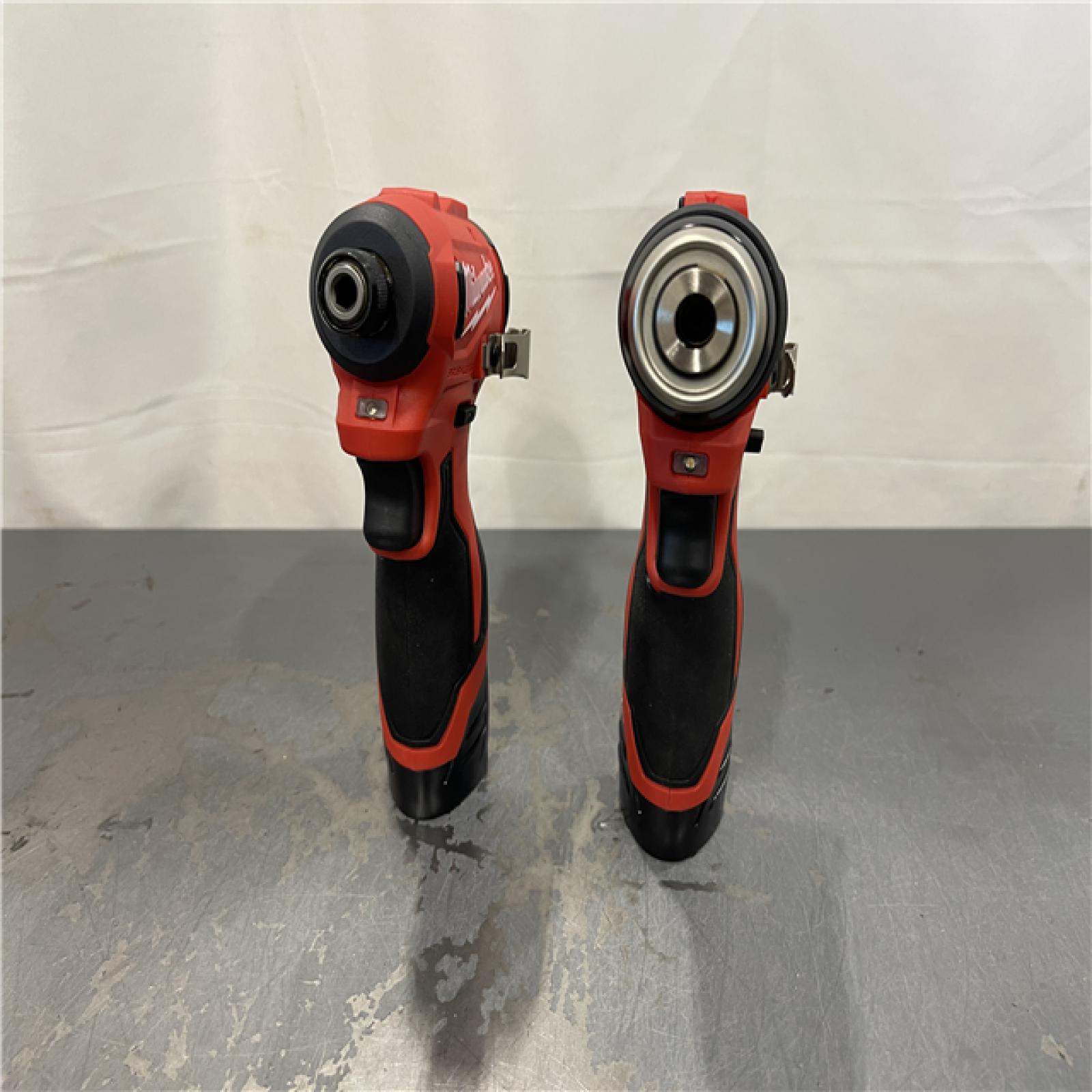 AS-IS - Milwaukee M12 12-Volt Lithium-Ion Brushless Cordless Subcompact Drill and Impact Driver Combo Kit