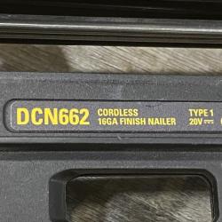 AS-IS DEWALT 20V MAX XR 16-Gauge Lithium-Ion Cordless Finish Nailer (Tool Only)