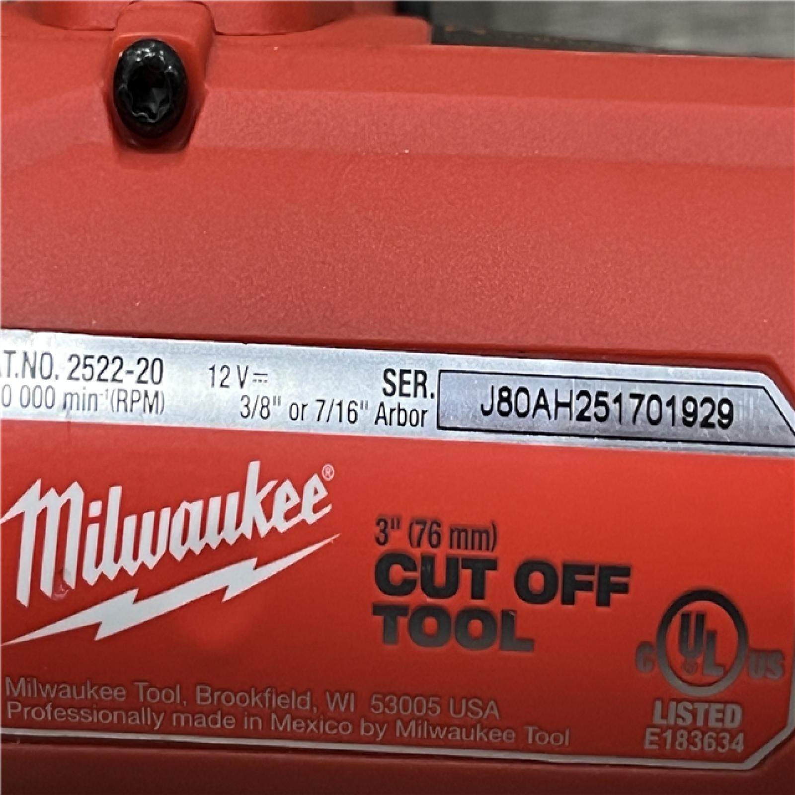 AS-IS Milwaukee FUEL 12V Lithium-Ion Brushless Cordless 3 in. Cut Off Saw (Tool-Only)
