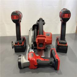 AS-IS - Milwaukee M18 18-Volt Lithium-Ion Cordless Combo Kit 7-Tool with 2-Batteries, Charger and Tool Bag