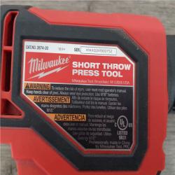 California AS-IS Milwaukee M18 Short Throw Press Tool Kit  Includes (2) Batteries  Charger & Hard Case