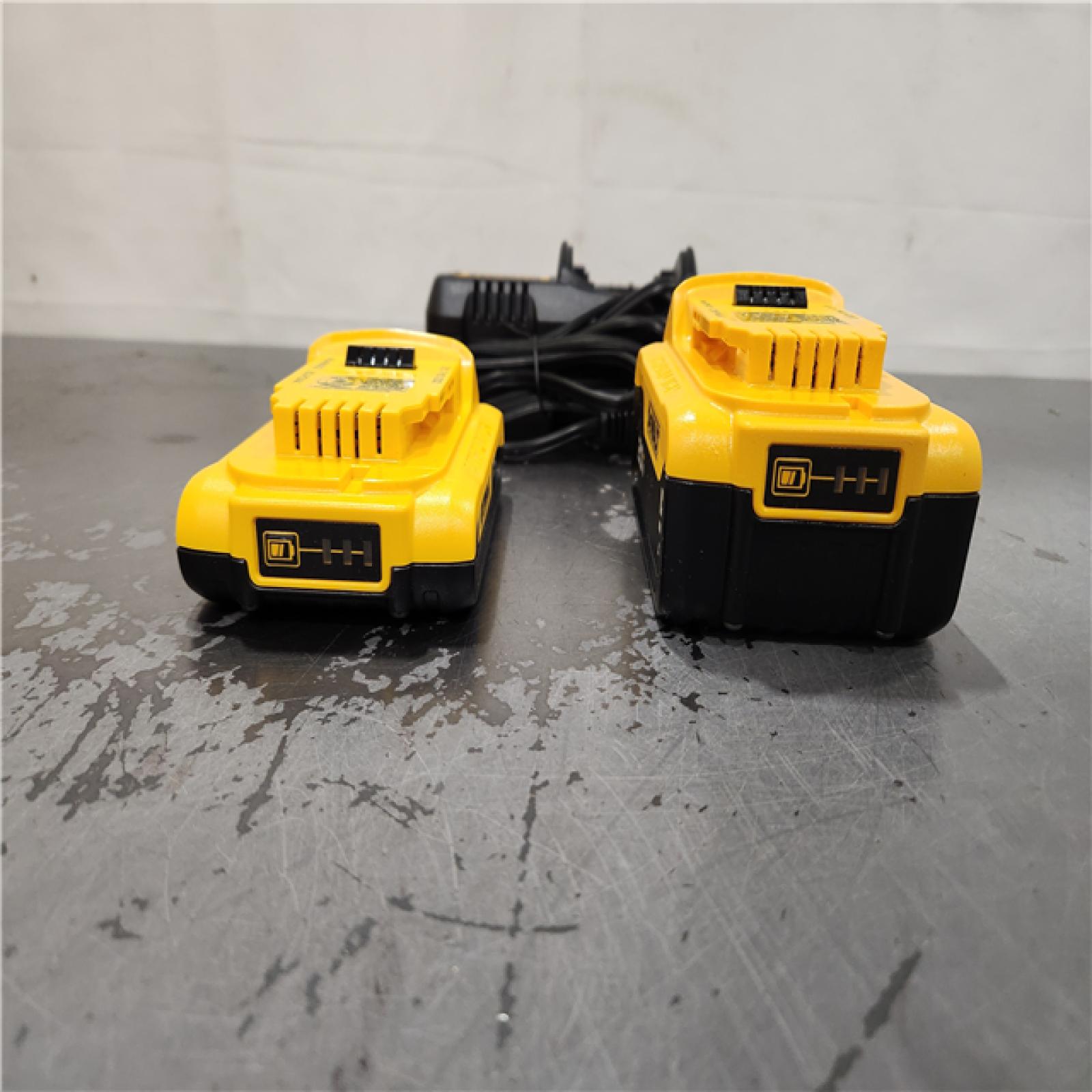 AS-IS- DEWALT 20V MAX Lithium-Ion Battery Kit with 5.0Ah and 2.0Ah Battery and Charger