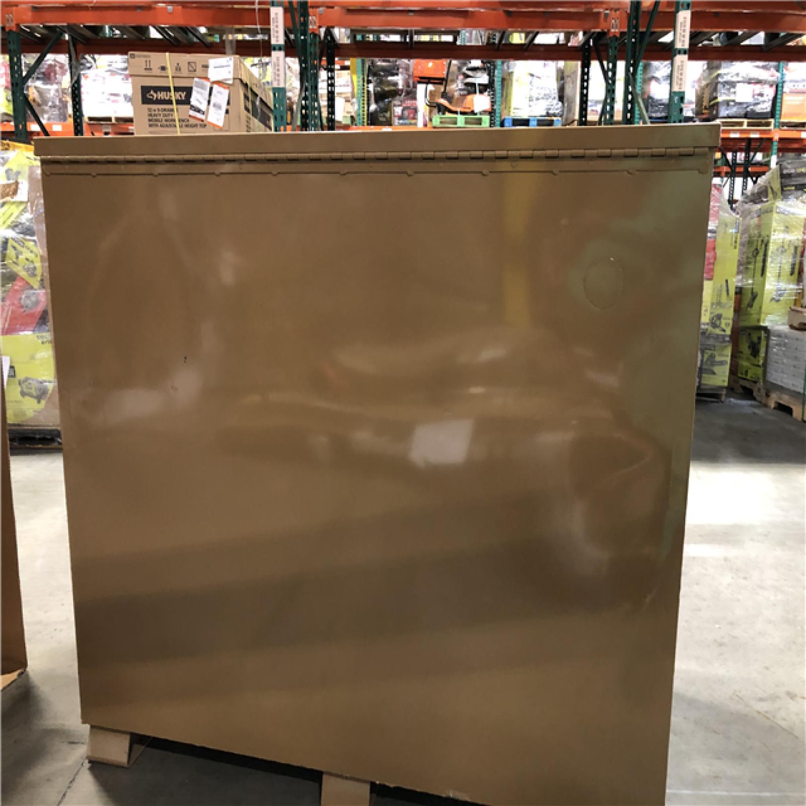 DALLAS LOCATION -Knaack 49 in. W x 30 in. L x 60 in. H  Steel Jobsite Storage Piano Box with Lock