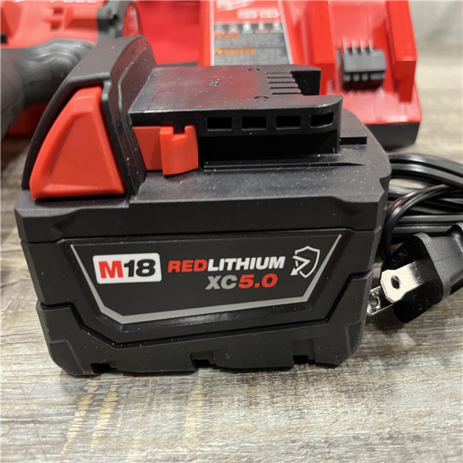 AS-IS Milwaukee FUEL 18V Lithium-Ion Brushless Cordless 1/2 in. Impact Wrench w/Friction Ring Kit