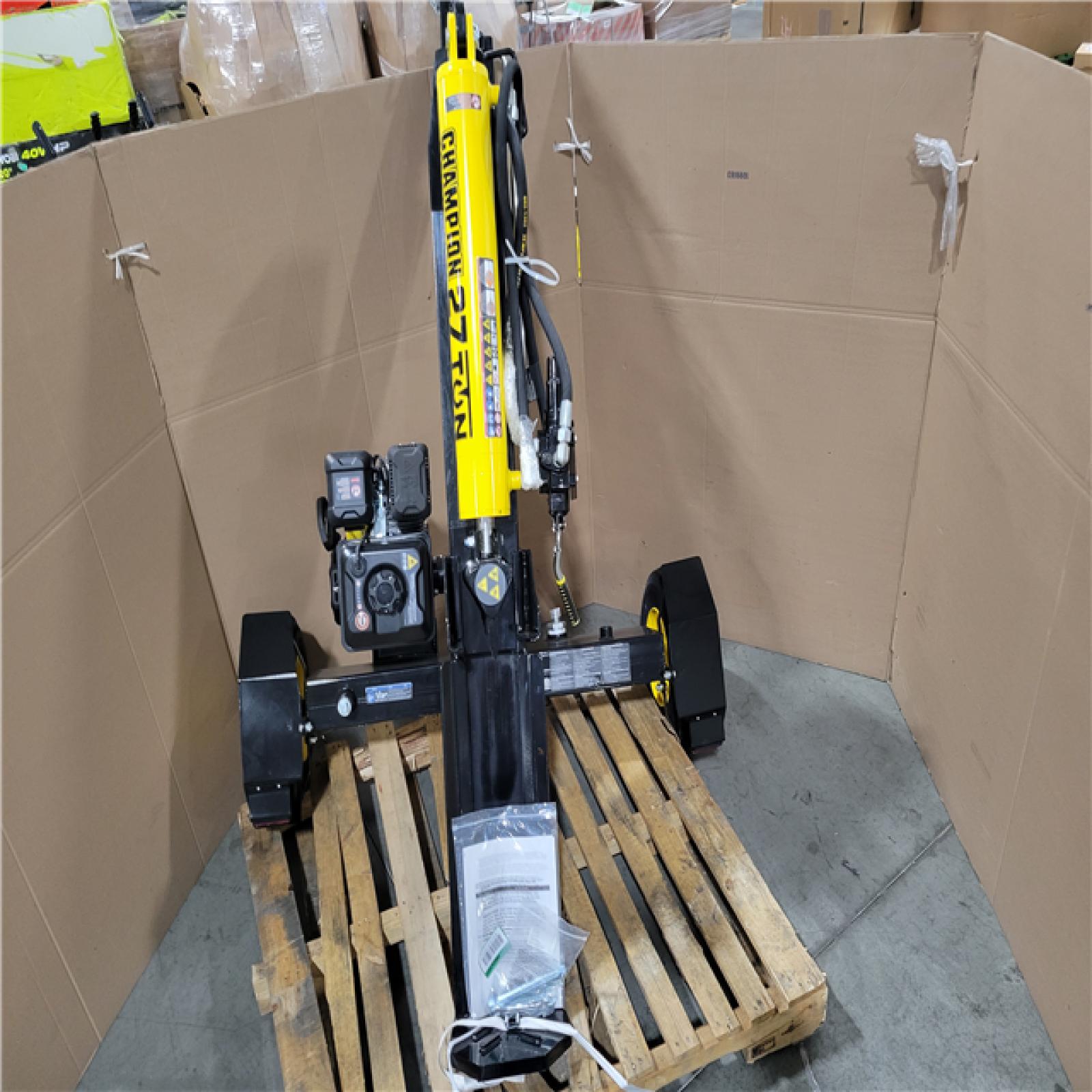 CALIFORNIA AS-IS CHAMPION 27-TON LOG SPLITTER