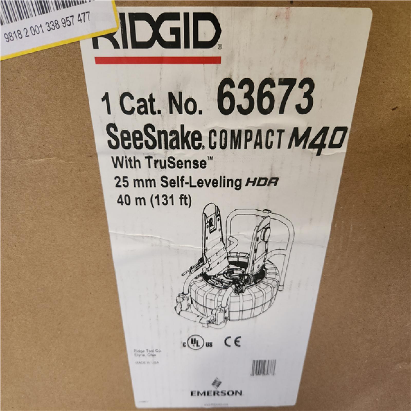 Phoenix NEW RIDGID SeeSnake Compact M40 Reel Sewer Camera for Drain Inspection  w/Self-Leveling Camera and TruSense Technology(Camera Only) (SEALED)