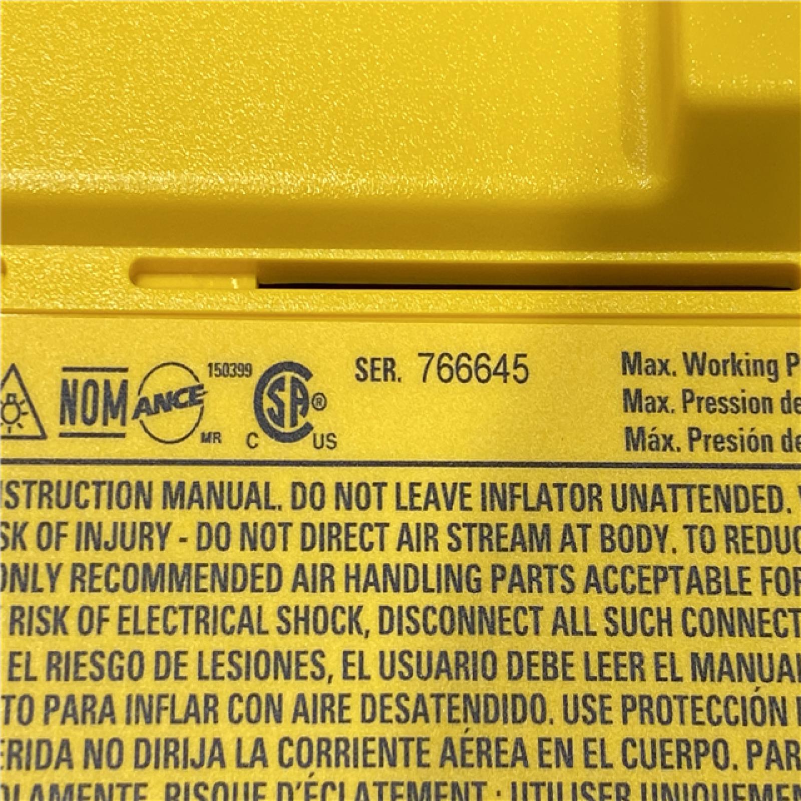 AS-IS DEWALT 20V MAX Cordless Electric Portable Inflator (Tool Only)