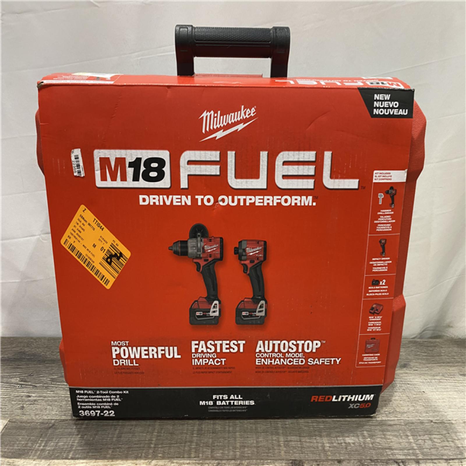 NEW - Milwaukee FUEL 18V Lithium-Ion Brushless Cordless Hammer Drill and Impact Driver Combo Kit