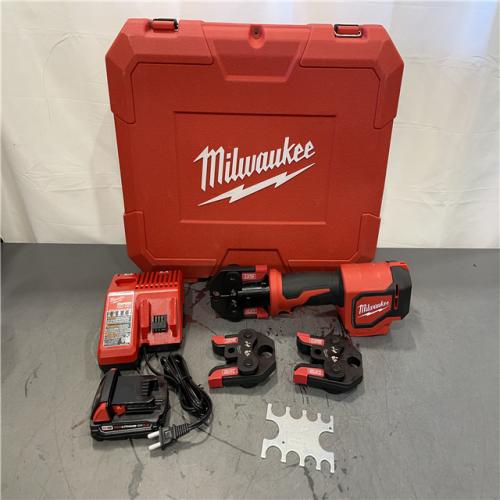 AS-IS - Milwaukee M18 18V Lithium-Ion Cordless Short Throw Press Tool Kit