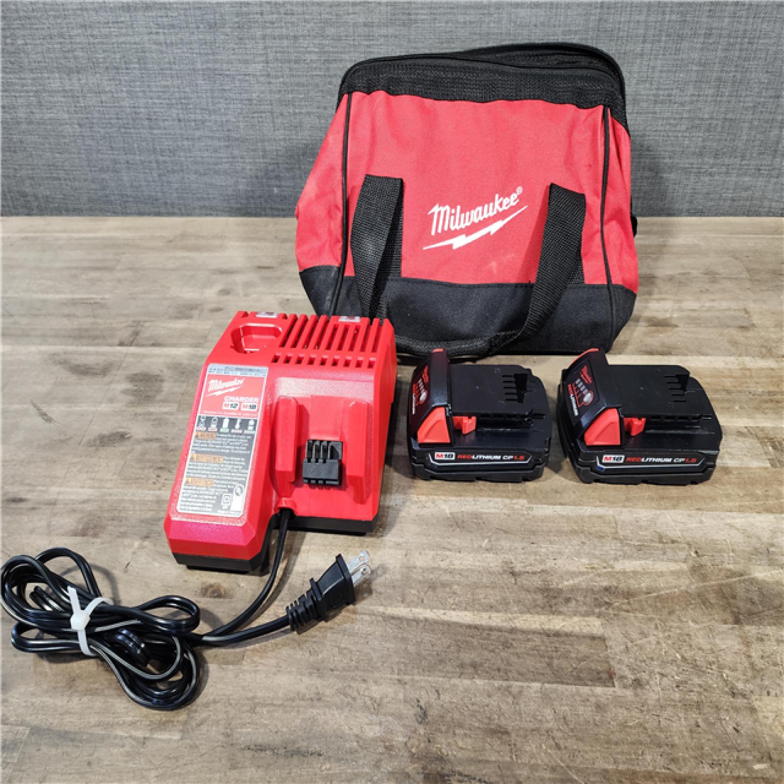 HOUSTON LOCATION - AS-IS Milwaukee 18V Cordless Brushed 2-Tool Drill/Driver and Impact Driver Kit