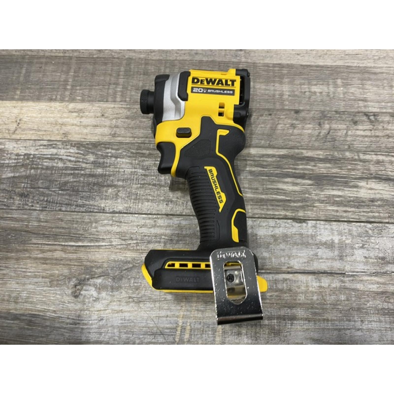 AS-IS DEWALT ATOMIC 20V MAX Lithium-Ion Cordless 1/4 in. Brushless Impact Driver Kit