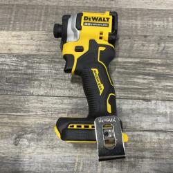 AS-IS DEWALT ATOMIC 20V MAX Lithium-Ion Cordless 1/4 in. Brushless Impact Driver Kit