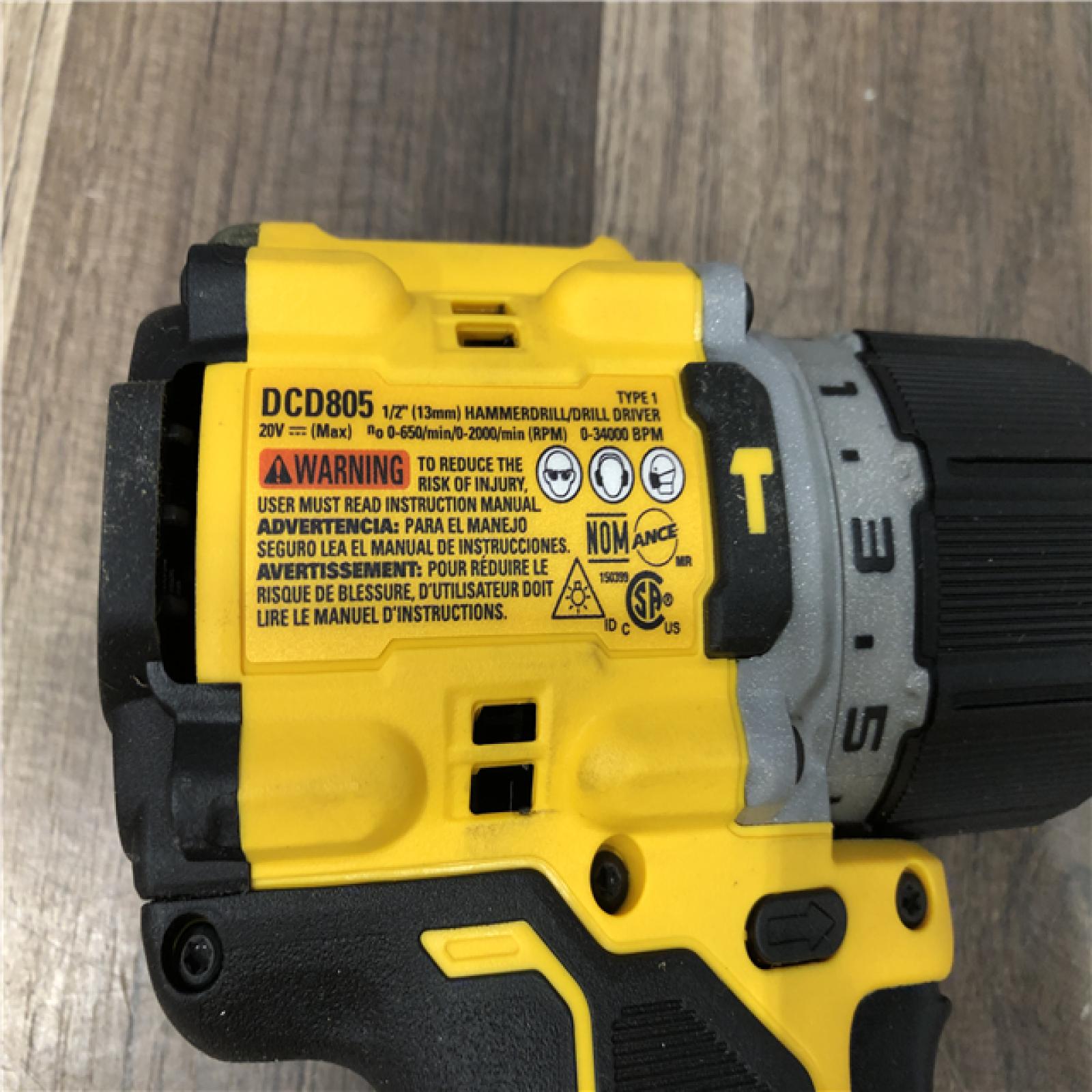 AS-IS DEWALT 20V Compact Cordless 1/2 in. Hammer Drill (Tool Only)