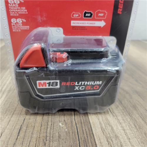 NEW!  Milwaukee M18 18-Volt Lithium-Ion XC Extended Capacity 5.0Ah Battery Pack