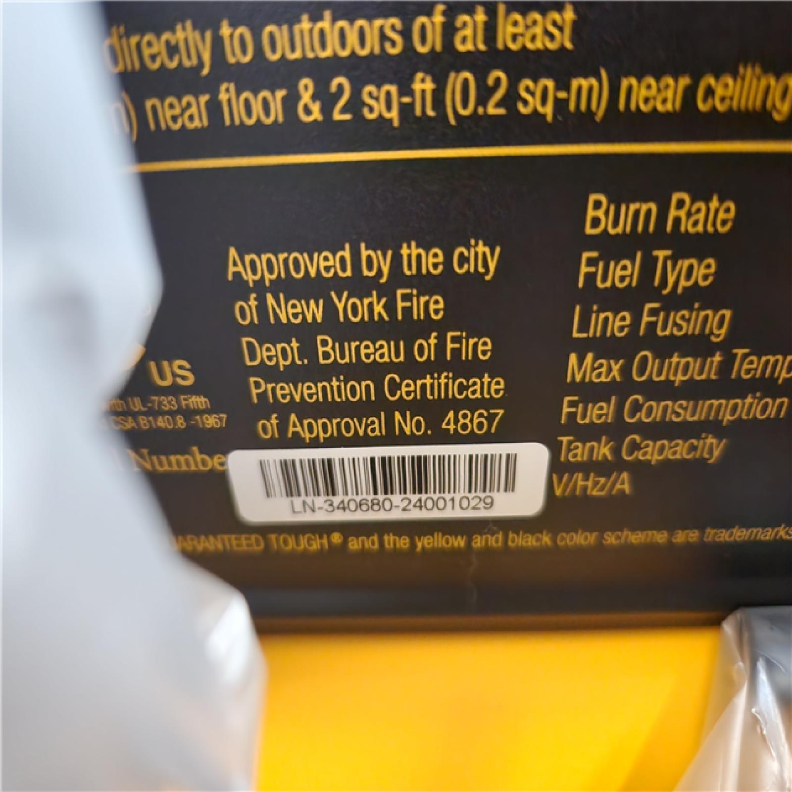 Phoenix NEW DEWALT 135 000 BTU Yellow Forced Air Kerosene Outdoor Space Heater with Multi-Fuel Compatibility