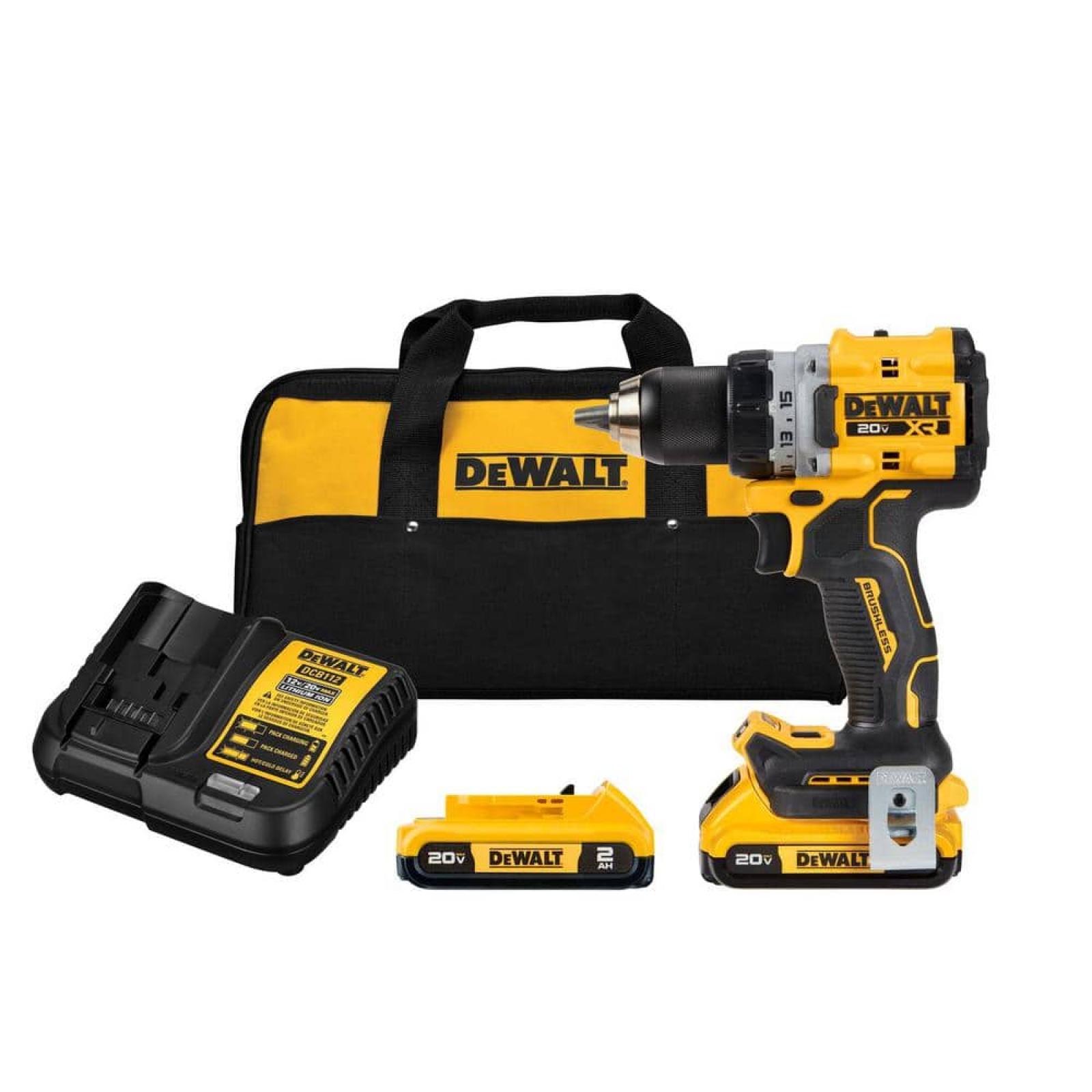 NEW - DEWALT 20V MAX XR Brushless Cordless Lithium-Ion 1/2 Drill/Driver Kit