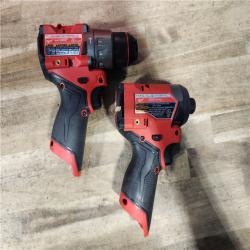 HOUSTON LOCATION - AS-IS Milwaukee FUEL 12-Volt Lithium-Ion Brushless Cordless Hammer Drill and Impact Driver Combo Kit