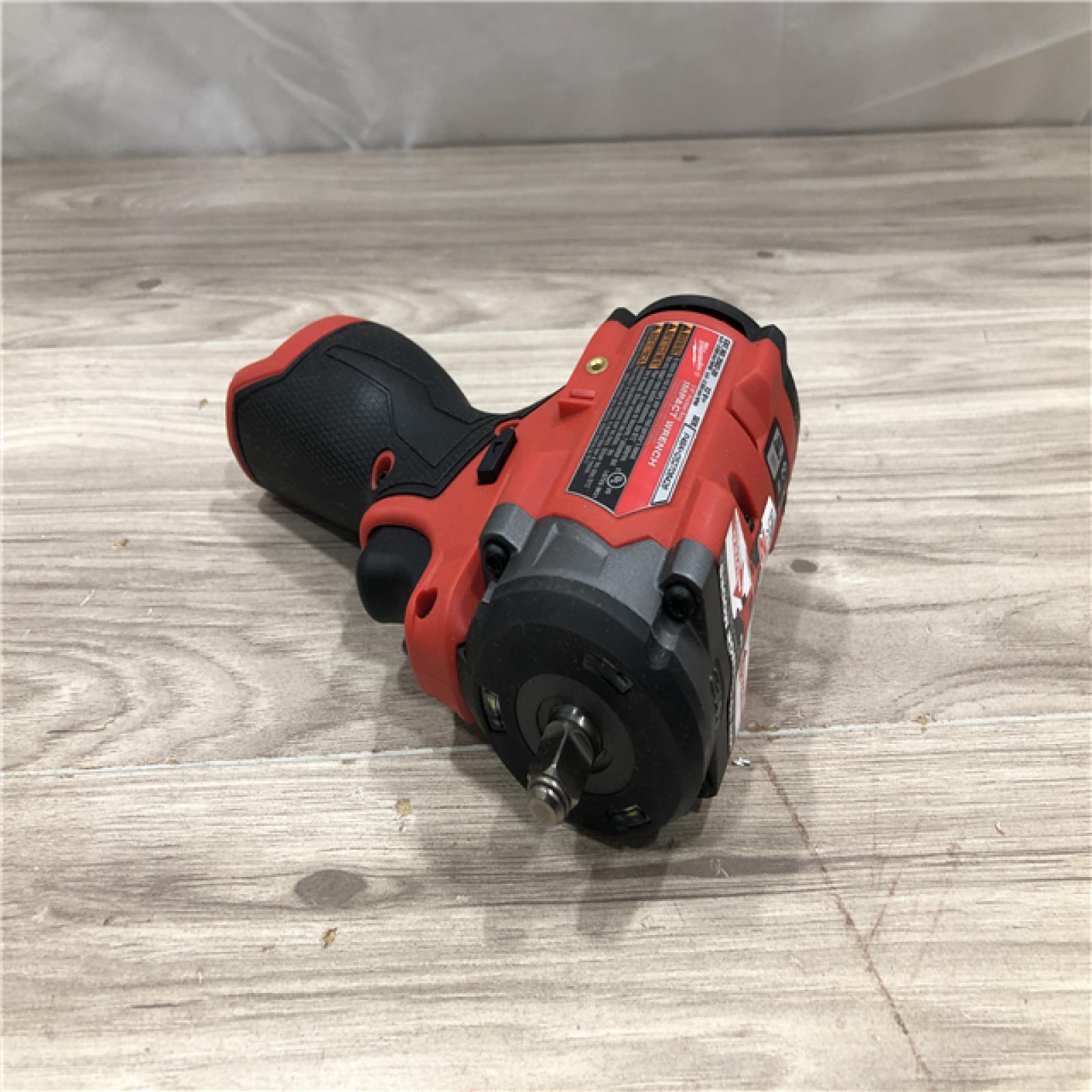 AS-IS Milwaukee FUEL 12V Lithium-Ion Cordless Stubby 3/8 in. Impact Wrench (Tool-Only)