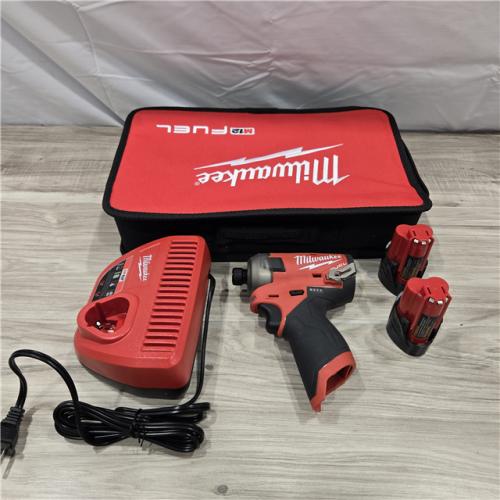 LIKE NEW! - Milwaukee M12 FUEL SURGE 12V Cordless Hex Impact Driver Compact Kit