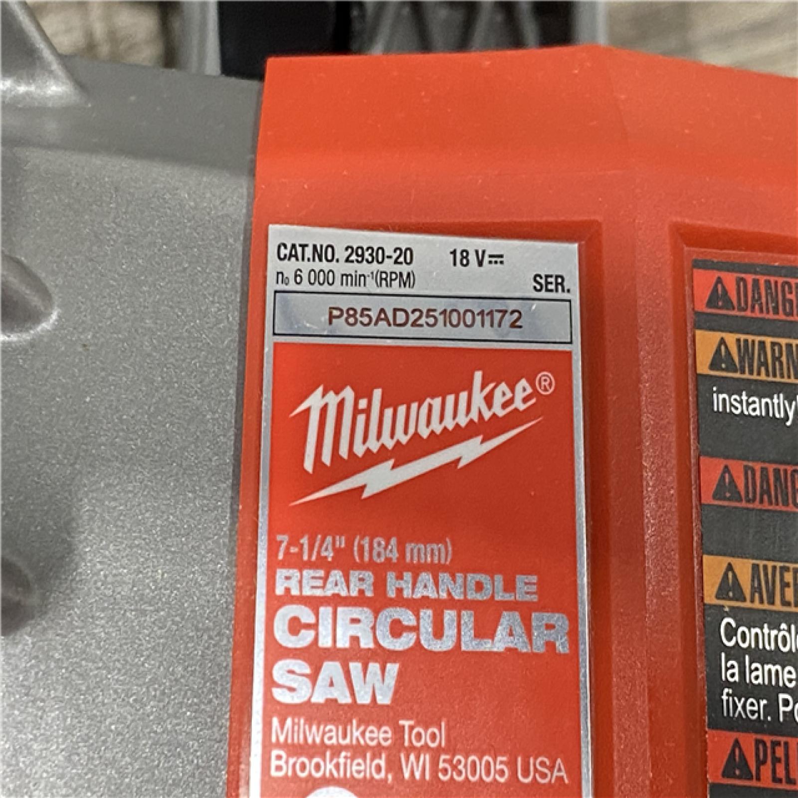 AS-IS Milwaukee FUEL 18V Lithium-Ion Cordless 7-1/4 in. Rear Handle Circular Saw (Tool-Only)