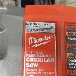 AS-IS Milwaukee FUEL 18V Lithium-Ion Cordless 7-1/4 in. Rear Handle Circular Saw (Tool-Only)