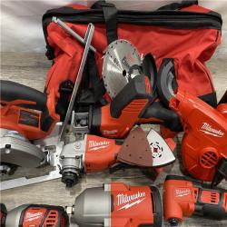 AS-IS Milwaukee 18-Volt Lithium-Ion Cordless (9-Tool) Combo Kit