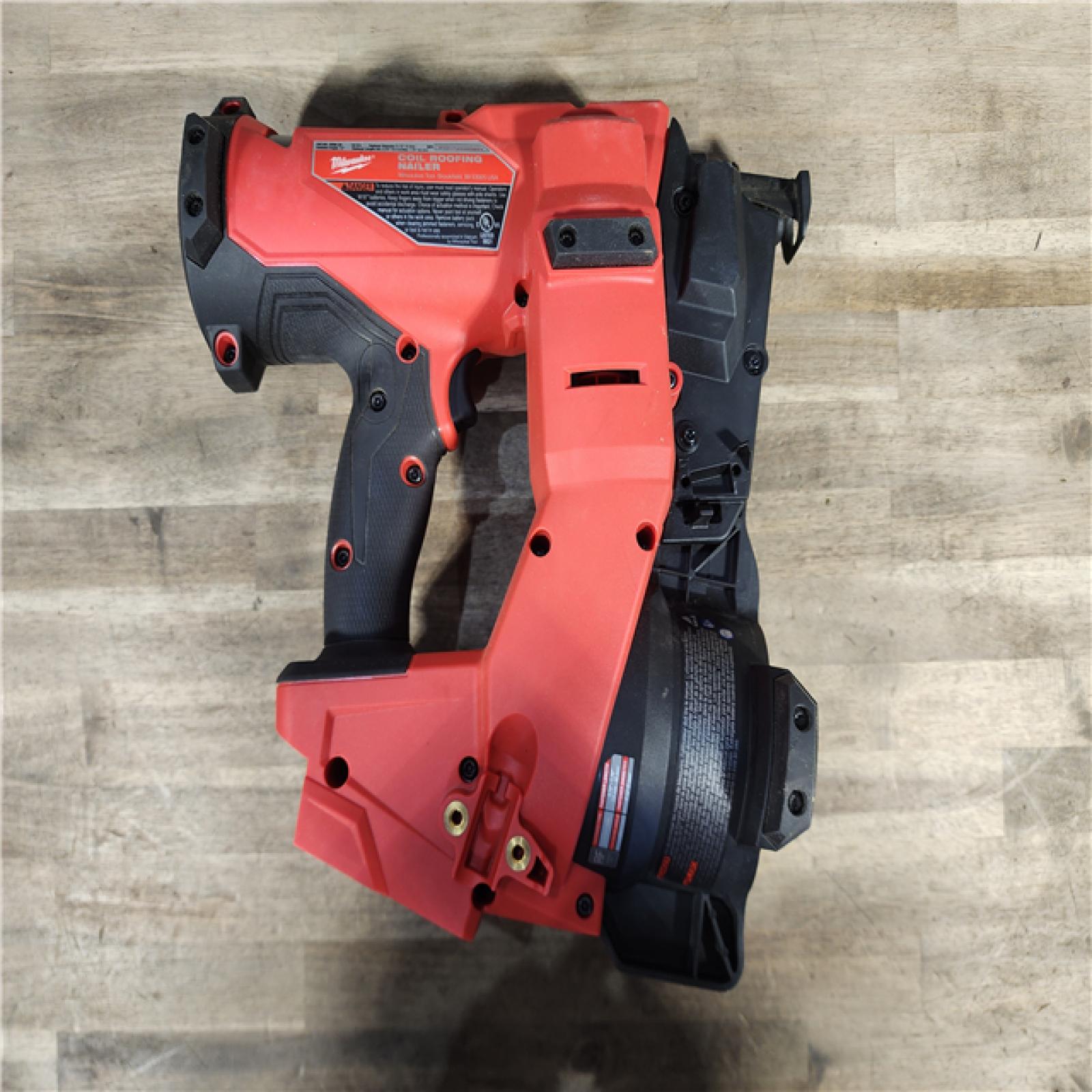 HOUSTON LOCATION - AS-IS (APPEARS LIKE NEW) Milwaukee M18 FUEL Coil Roofing Nailer (TOOL ONLY)