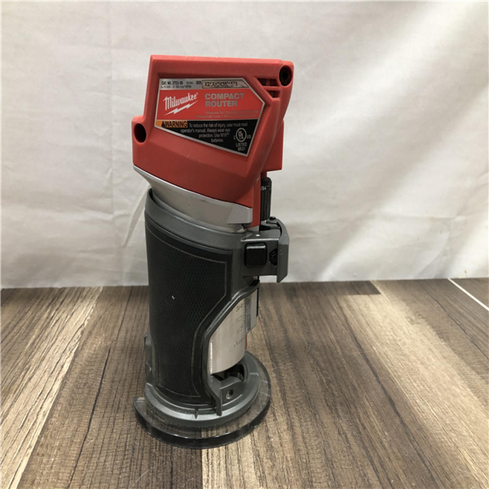 AS-IS Milwaukee  FUEL 18V Lithium-Ion Brushless Cordless Compact Router (Tool-Only)