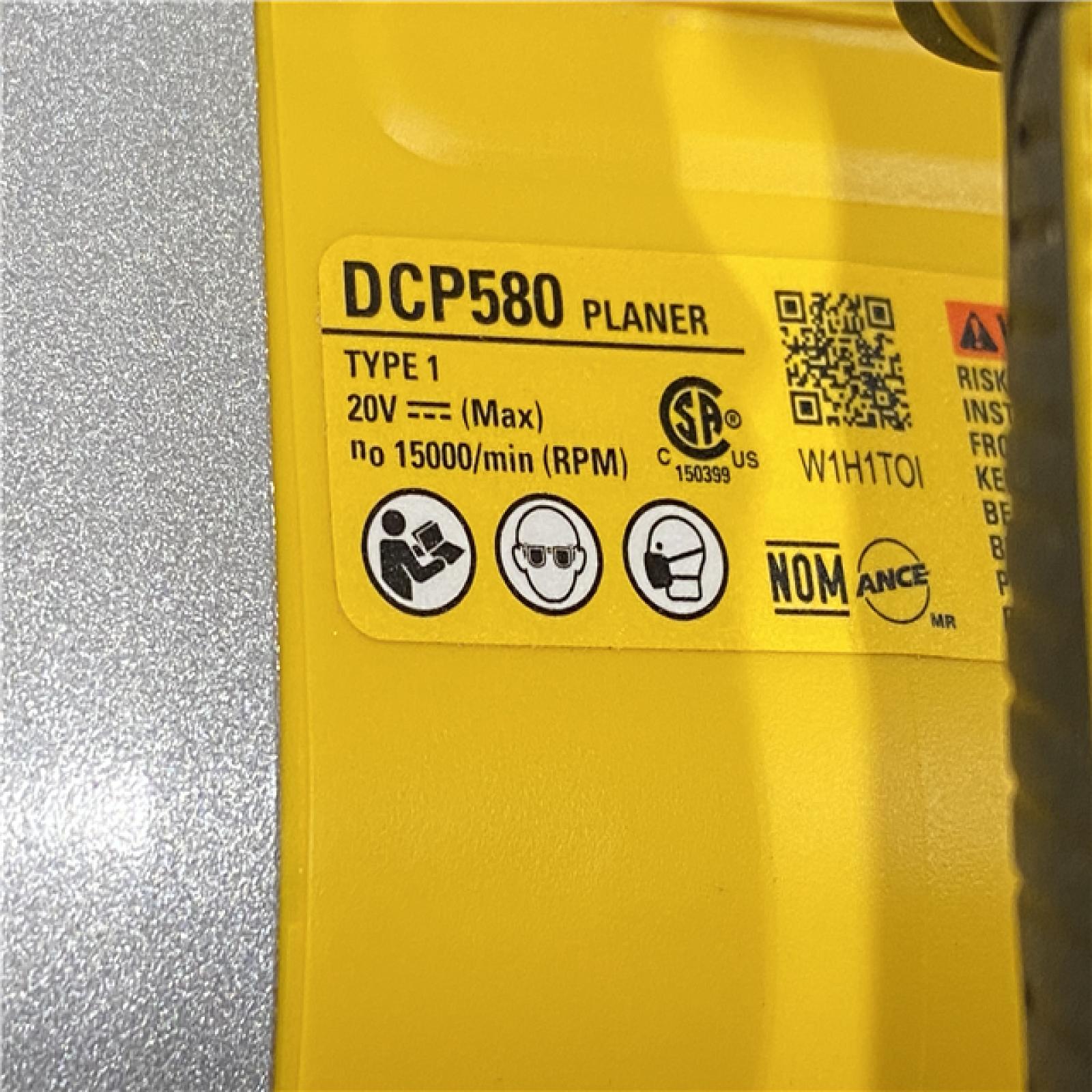 AS-IS DEWALT 20V MAX XR Cordless Brushless 3-1/4 in. Planer (Tool Only)