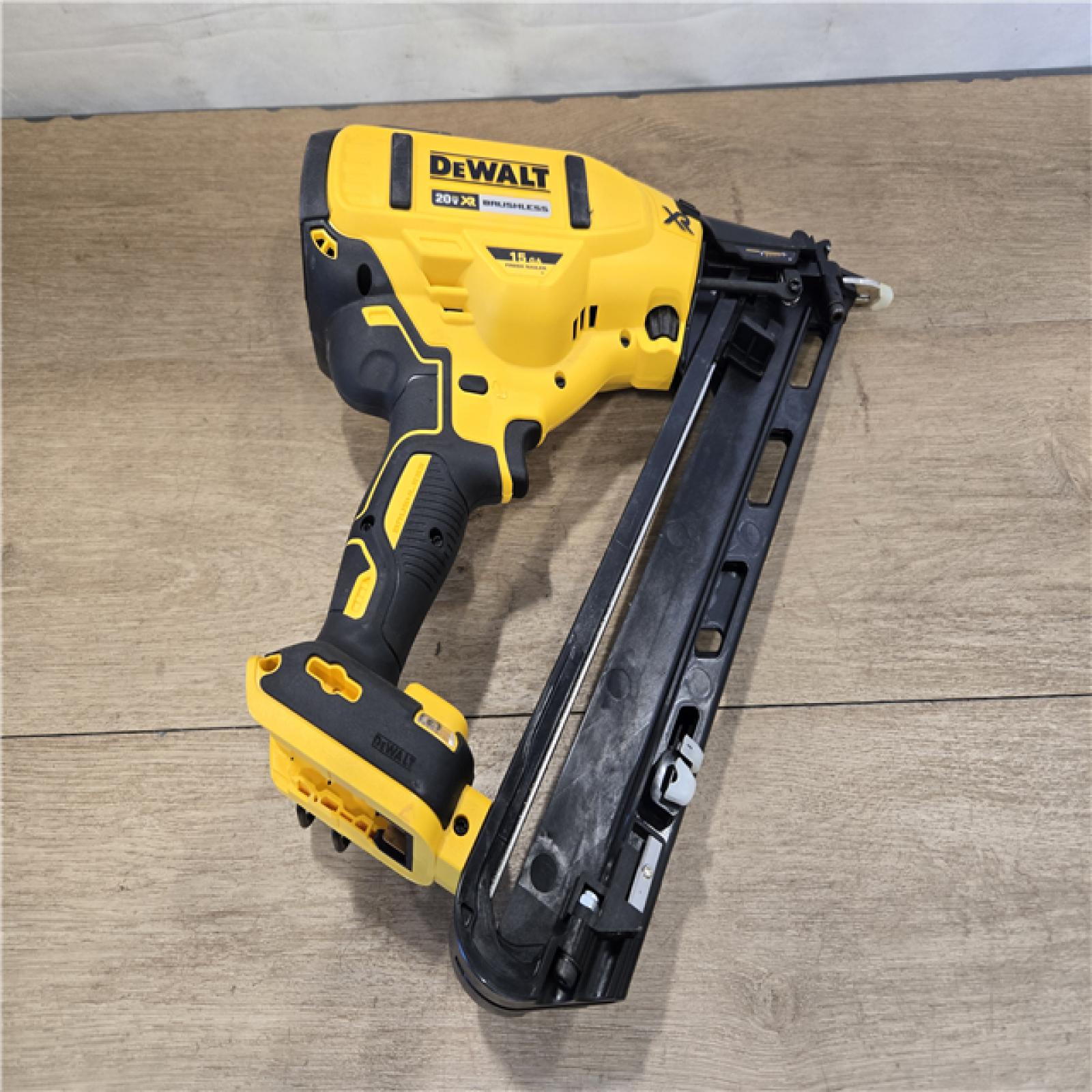 AS-IS DEWALT Cordless 20V MAX XR Angled Finish Nailer (Tool Only)