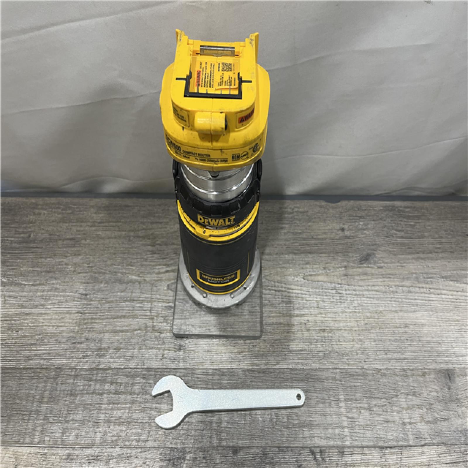 AS-IS DEWALT 20V MAX XR Cordless Brushless Fixed Base Compact Router (Tool Only)