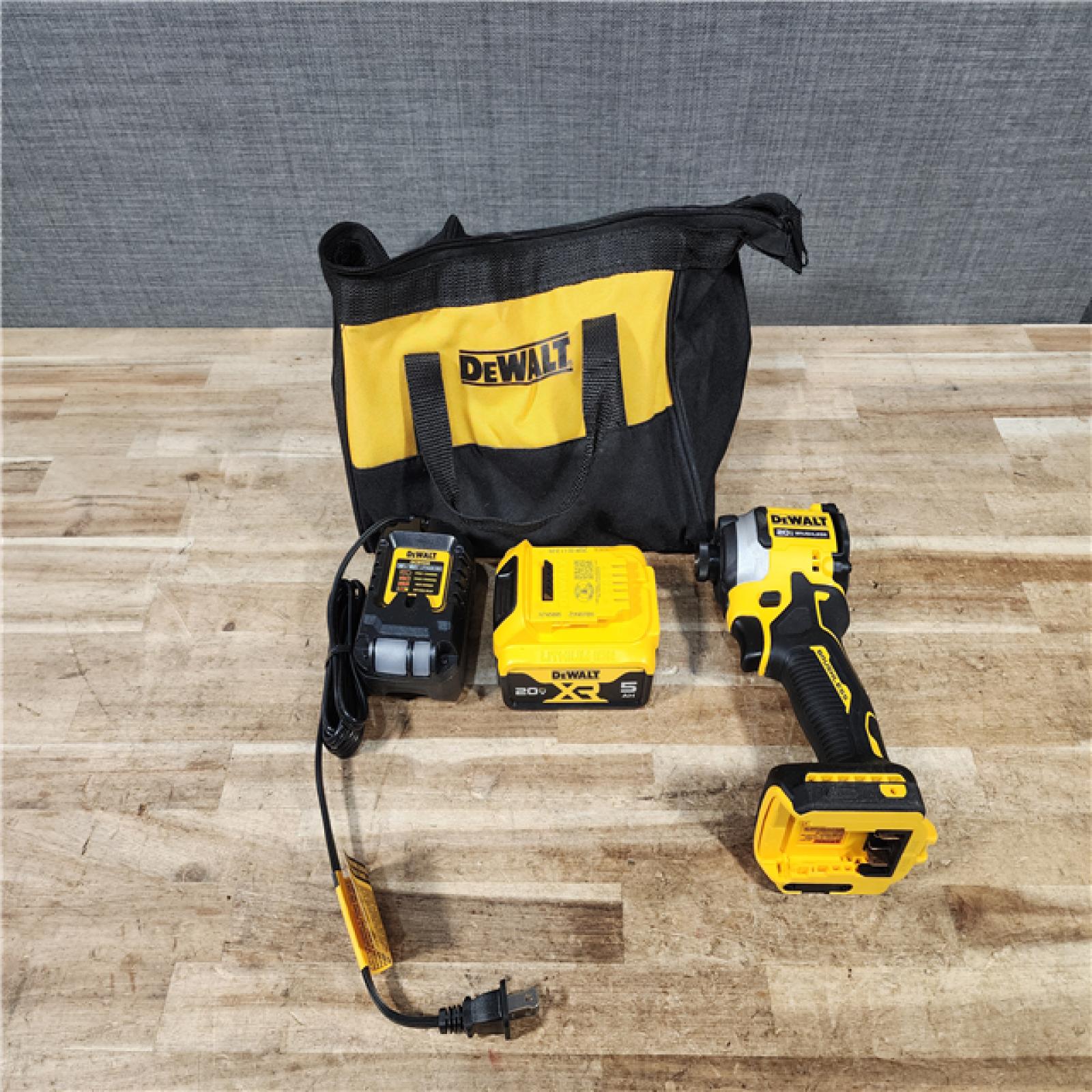 HOUSTON LOCATION - AS - IS DEWALT ATOMIC 20V MAX Lithium-Ion Cordless 1/4 in. Brushless Impact Driver Kit