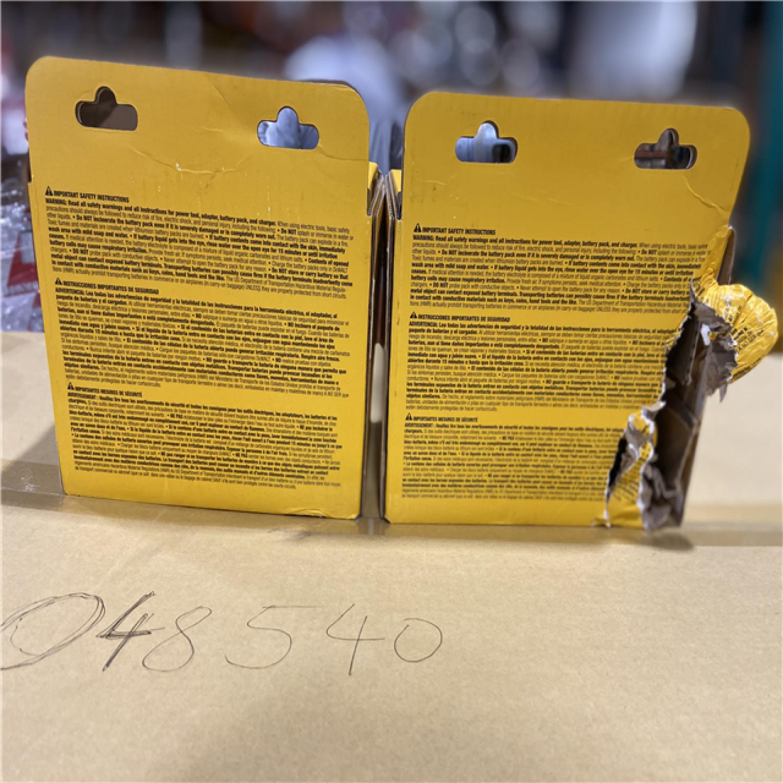 AS-IS - DEWALT 20V MAX Lithium-Ion 6.0Ah and 4.0Ah Battery and Charger Starter Kit (2 PACK)