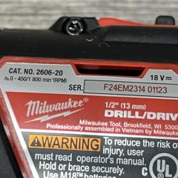 AS-IS Milwaukee 18V Lithium-Ion Cordless Drill Driver/Impact Driver Combo Kit